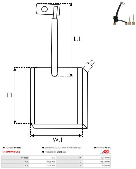 Süsinikuhari, starter, AS-PL SB2012