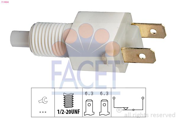 FACET Remlichtschakelaar 7.1034