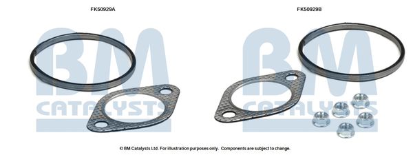 BM CATALYSTS szerelőkészlet, kipufogócső FK50929