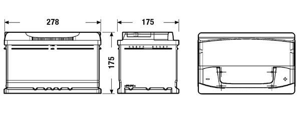 EXIDE EA722 Starter Battery