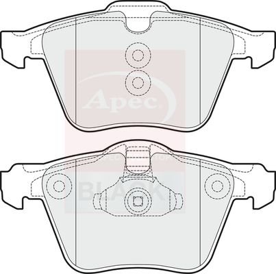 APEC Brake Pad Set, disc brake PAD1494B
