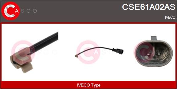 Výstražný kontakt, opotřebení obložení CSE61A02AS