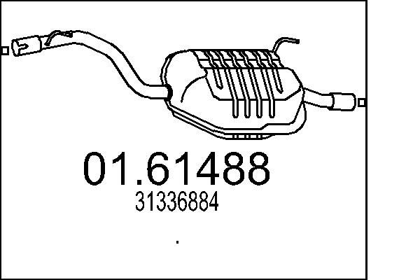 MTS hátsó hangtompító 01.61488