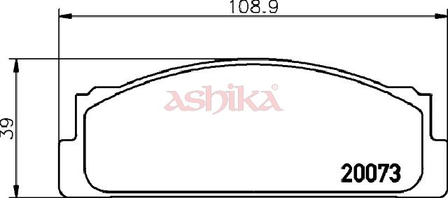 ASHIKA 50-00-0249 Brake Pad Set, disc brake