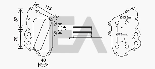 Radiador de aceite, aceite motor