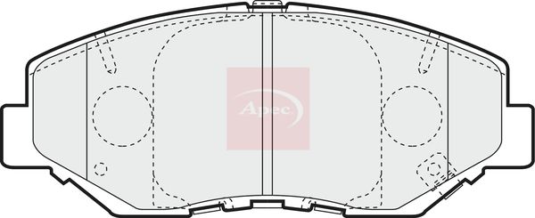 APEC Brake Pad Set, disc brake PAD1284