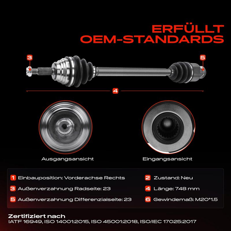 Frankberg 5481FB0010708 Drive Shaft