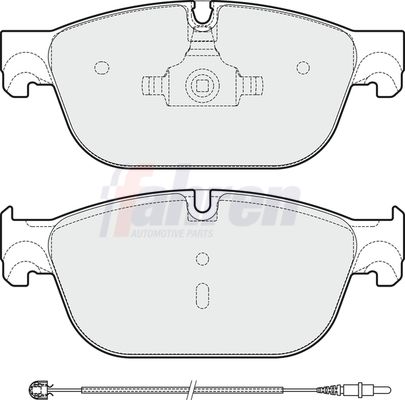 Fahren Brake Pad Set, disc brake FBP3713