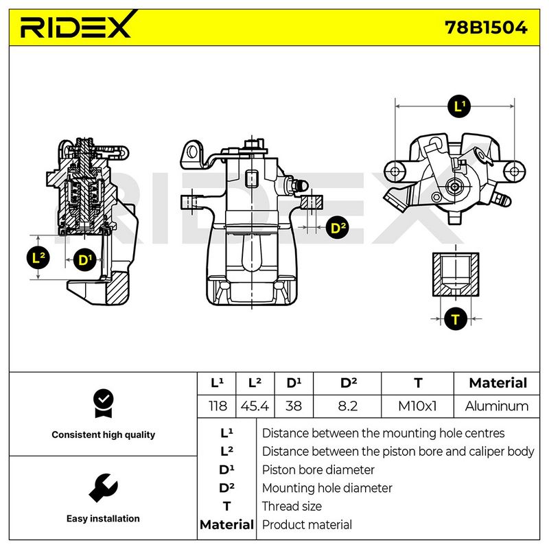 спирачен апарат RIDEX