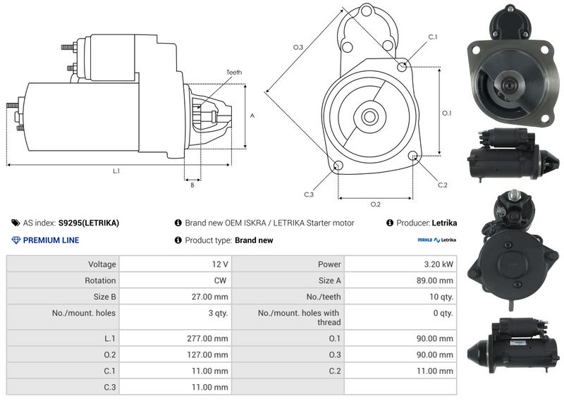 AS-PL S9295(LETRIKA) Starter