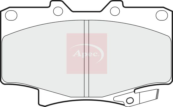 APEC Brake Pad Set, disc brake PAD861