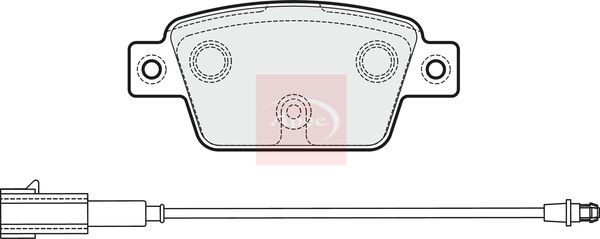 APEC Brake Pad Set, disc brake PAD1990