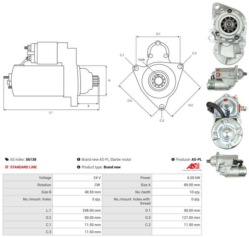 AS-PL S6138 Starter