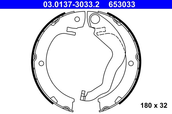 Set saboti frana, frana de mana 03.0137-3033.2 ATE