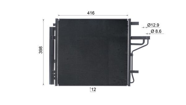 Product Image - Condensor, airconditioning - AC1069000S - MAHLE