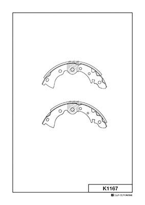 MK Kashiyama K1167 - Brake Shoe Set