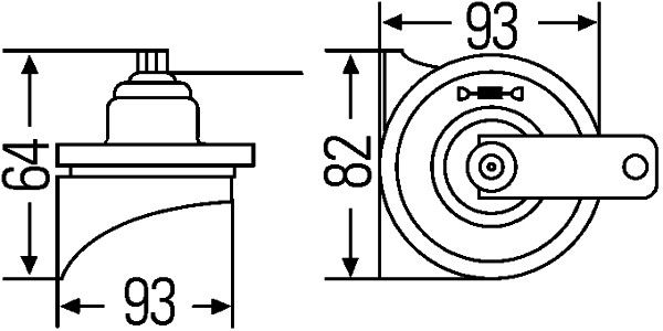 Звуковий сигнал, Hella 3FH007728-831