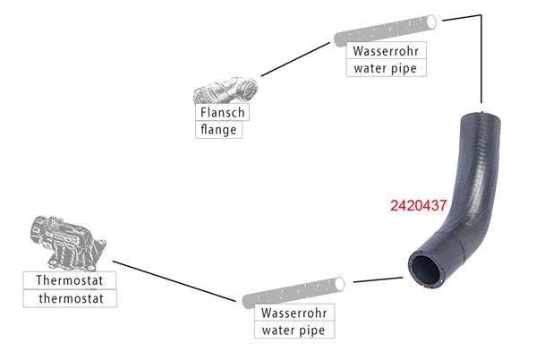 METZGER AUTOTEILE 2420437 Radiator Hose