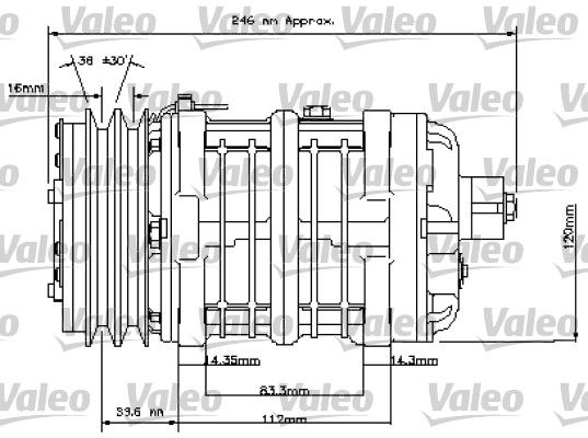 VALEO Compressor, airconditioning 815847