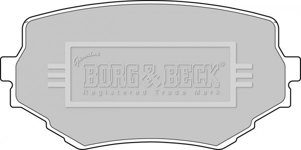 BORG & BECK fékbetétkészlet, tárcsafék BBP1597