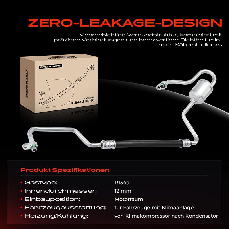 Frankberg 5481FB0031950 High/Low-pressure Line, air conditioning