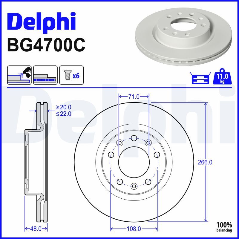 спирачен диск DELPHI