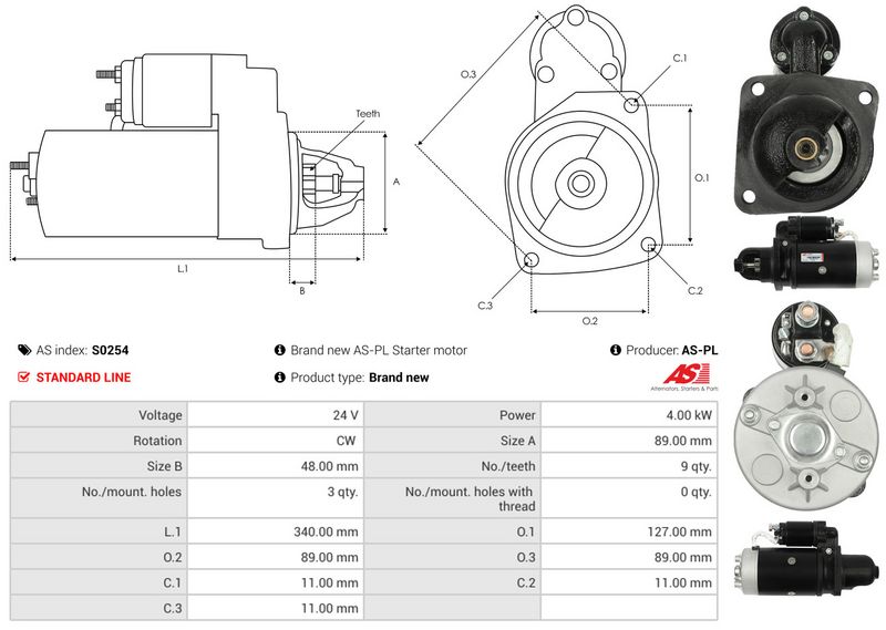 AS-PL S0254 Starter