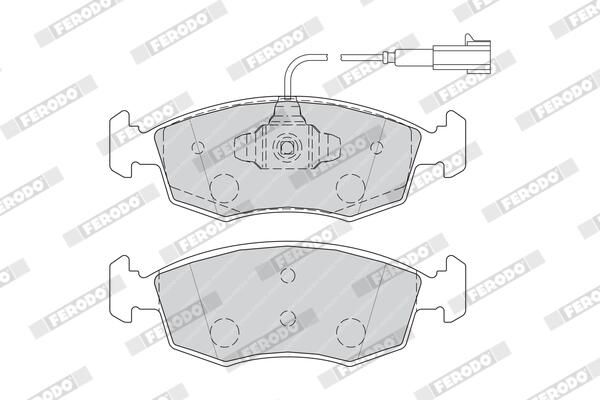 FERODO Plaquettes de frein à disque FDB4353