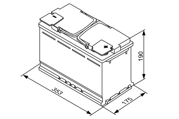 BOSCH 0 092 S5A 130 Starter Battery