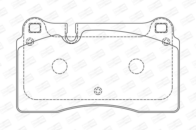 CHAMPION Plaquettes de frein à disque 573296CH