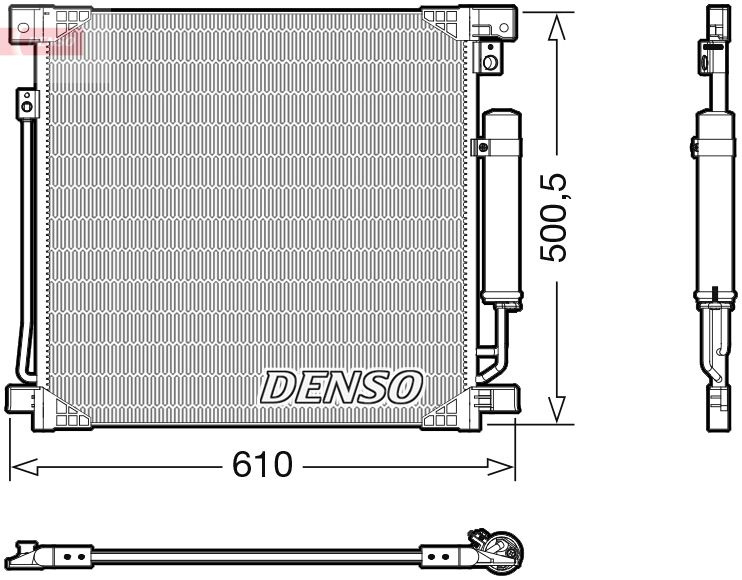 DENSO kondenzátor, klíma DCN45013