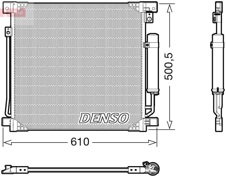 Конденсатор, система кондиціонування повітря, Denso DCN45013