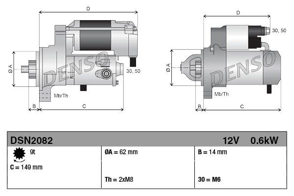 DENSO DSN2082 Starter