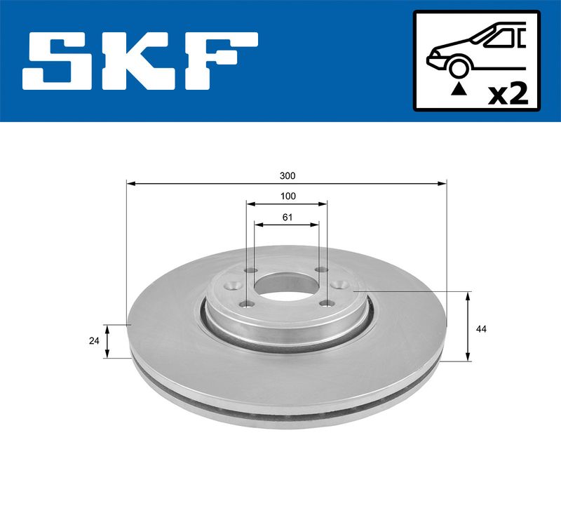 SKF VKBD 80173 V2 Brake Disc