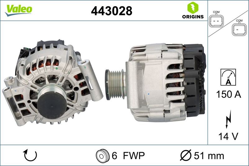 VALEO Dynamo / Alternator 443028