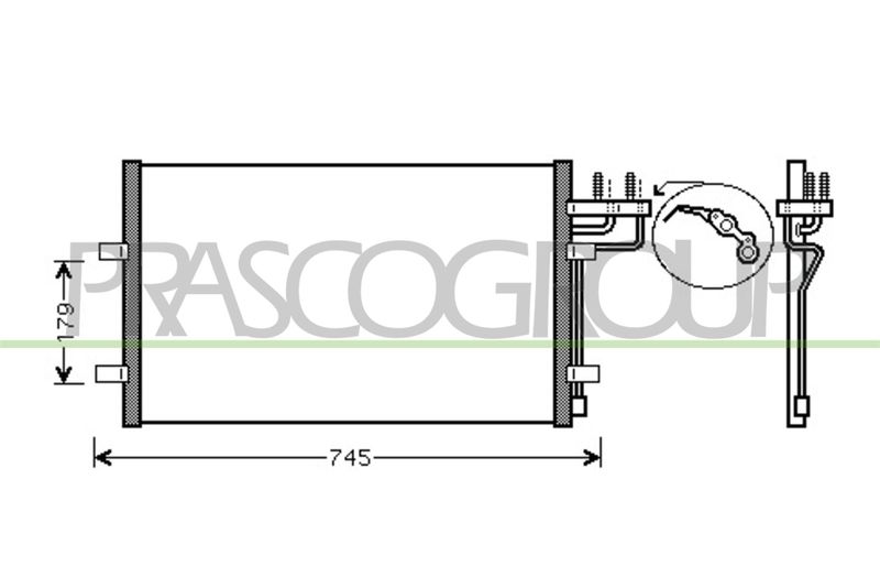 PRASCO kondenzátor, klíma FD422C001