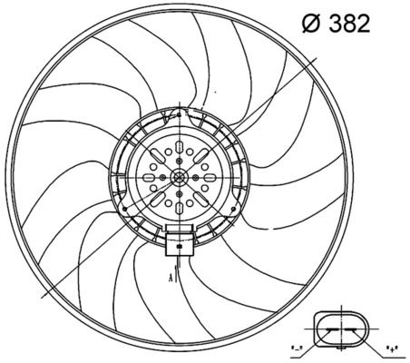 MAHLE ventilátor, motorhűtés CFF 32 000S