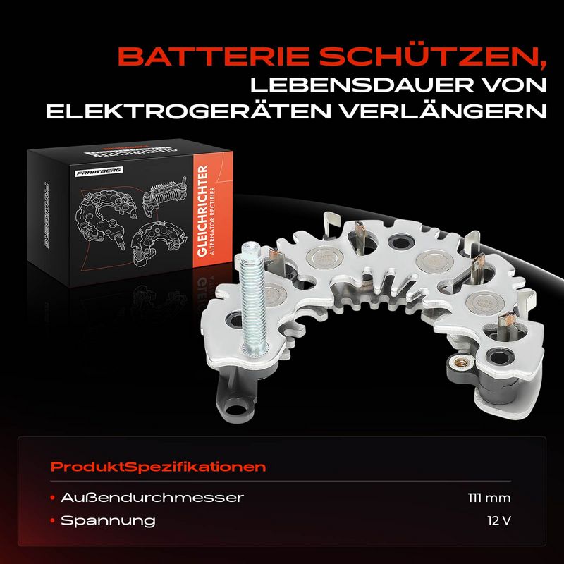 Frankberg 5481FB0061684 Rectifier, alternator