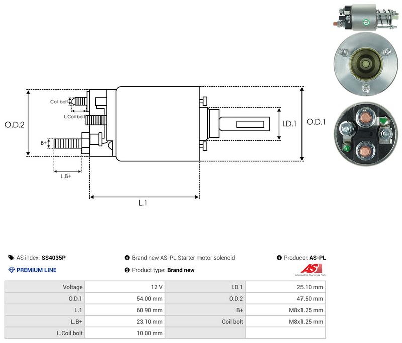 Magnetlülitus, starter, AS-PL SS4035P