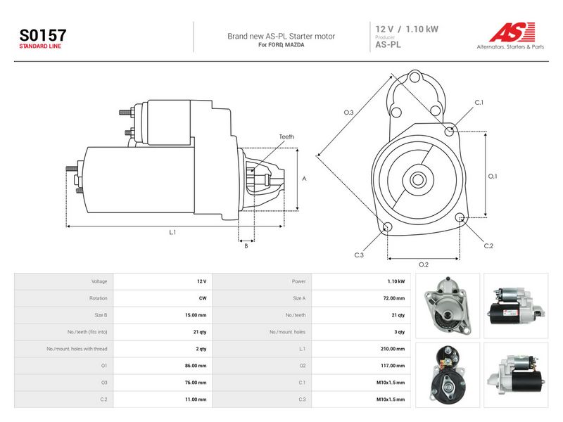 This part match OEM code: 96FB-11000-MC