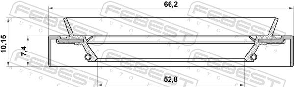 FEBEST 95HDS-54660710X Seal Ring, wheel hub