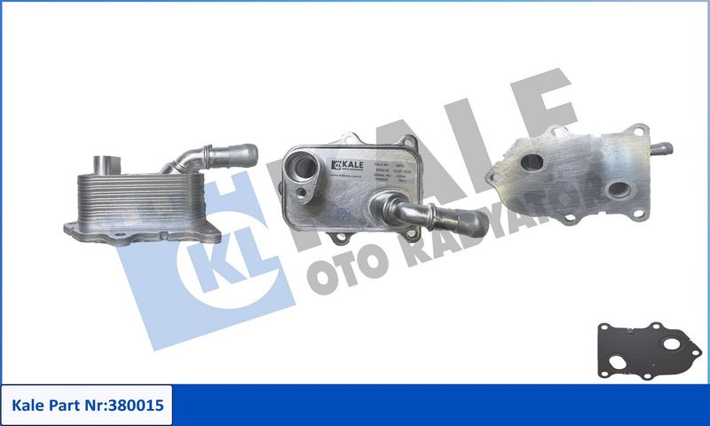 KALE OTO RADYATÖR 380015 - Oil Cooler, engine oil