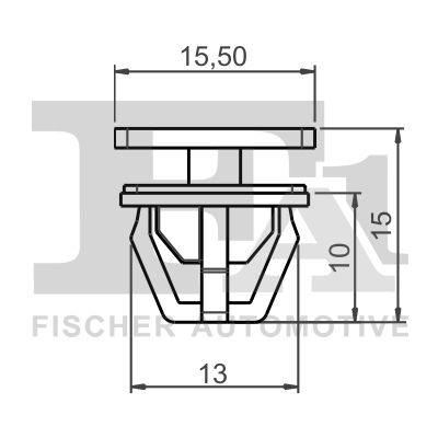 FA1 89-40004.5 Clip, trim/protection strip