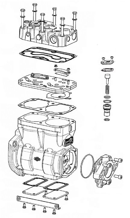 Set de reparație, compresor aer comprimat KNORR-BREMSE SEB22549