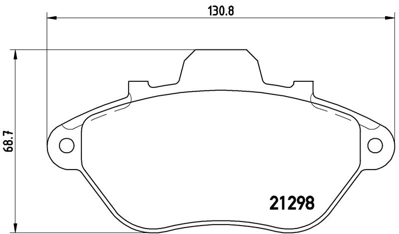 BREMBO P61039 Brake Pad Set, disc brake