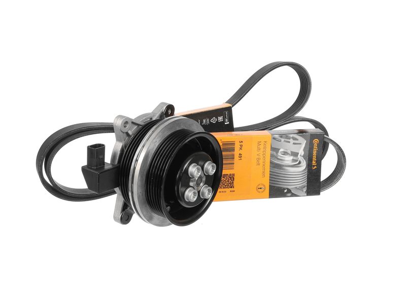 Product Image - Waterpomp + multi v-riemset - PW0010 - ET ENGINETEAM