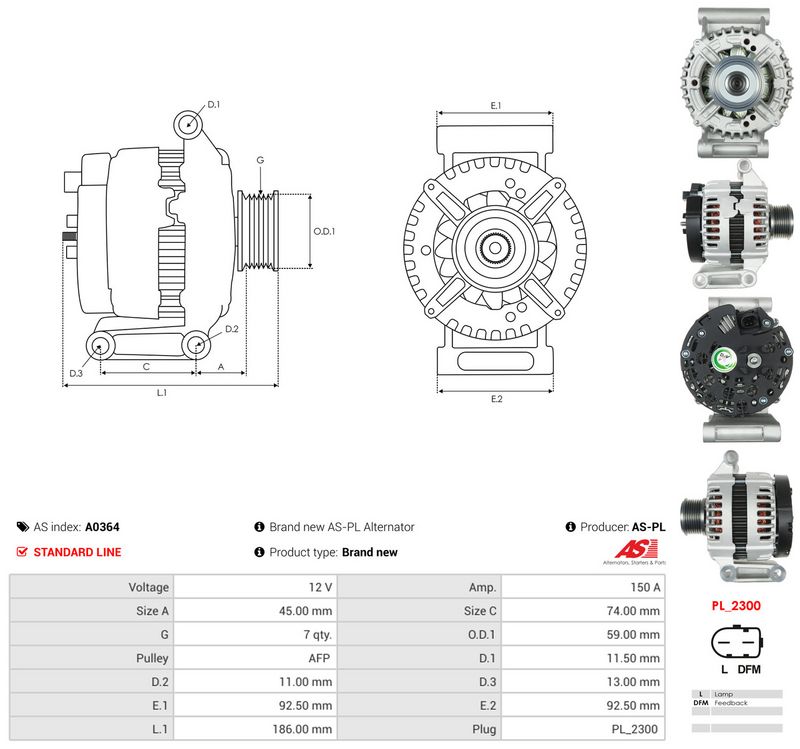 Generaator, AS-PL A0364