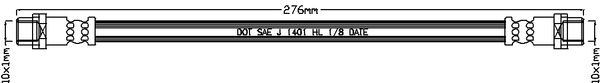 JURATEK fékcső JBH1101