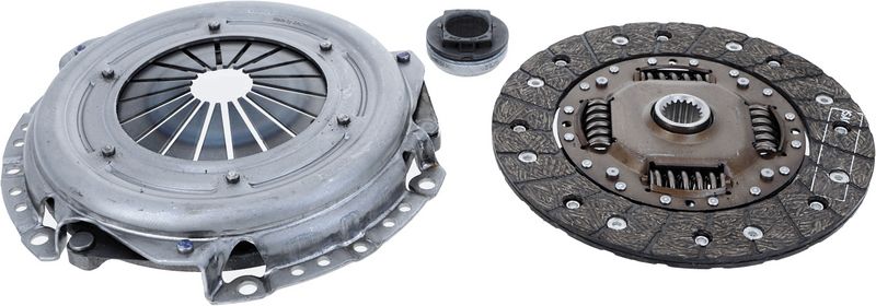 Koppelingskit met lager (200mm) past: CITROEN BERLINGO, BERLINGO MULTISPACE, C4, C4 I, C4 II, XSARA PICASSO  PEUGEOT 208 II, 307, PARTNER, PARTNER ORIGIN, PARTNER TEPEE 1.6/1.6ALK/1.6D 12.99-