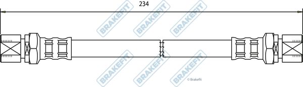 APEC Brake Hose BHO4015
